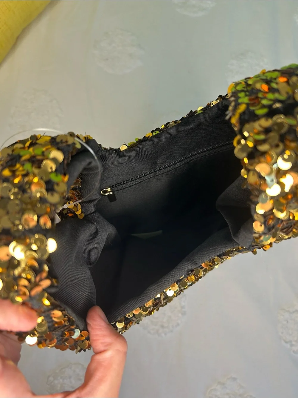 Anthropologie Paillette Sequin Bag